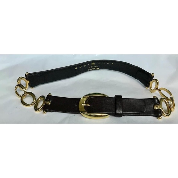 Suzi Roher Canada Gold Tone Leather - Picture 2 of 6